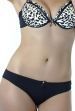 Conjunto K145 branco com flor azul